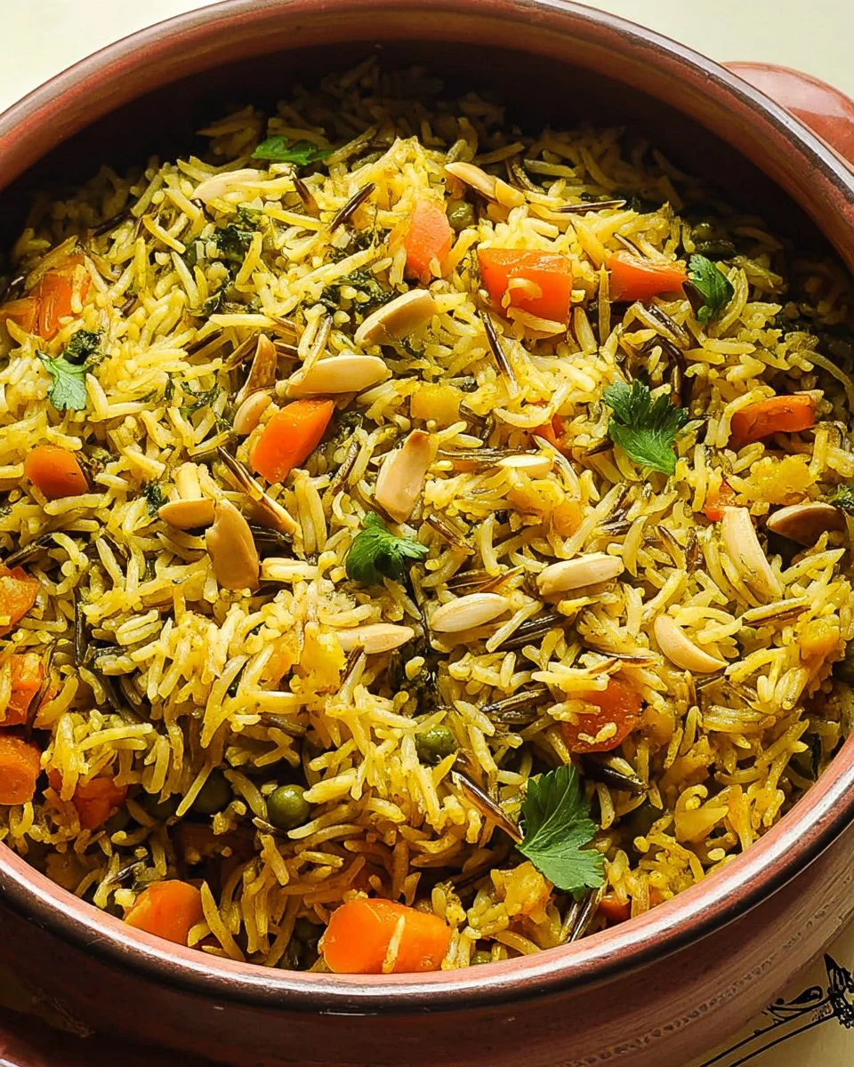 Basmati and Wild Rice Pilaf with Vegetables