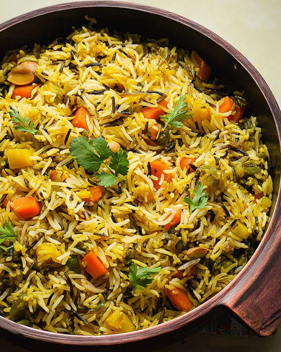 Basmati and Wild Rice Pilaf with Vegetables