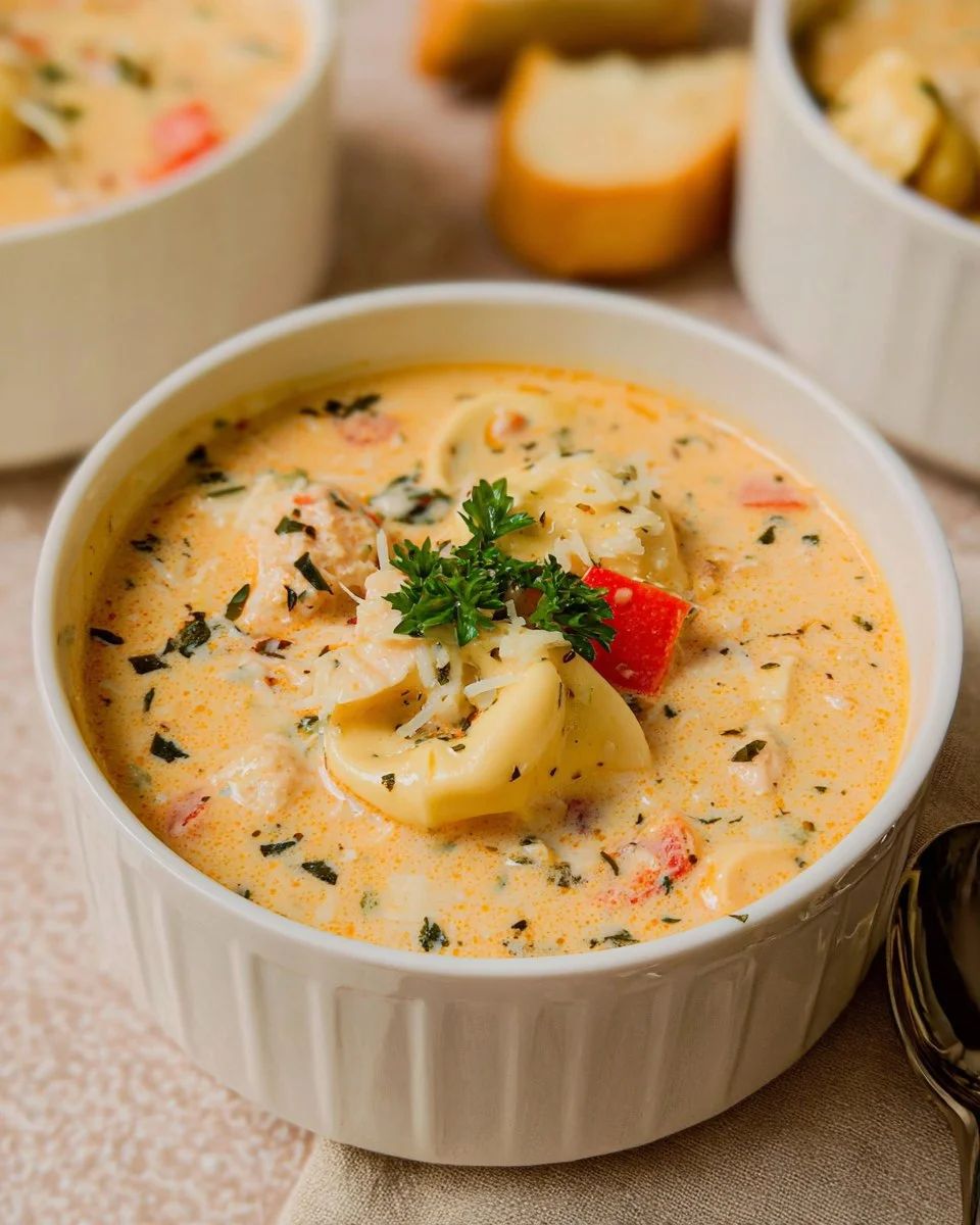 Creamy Sausage and Tortellini Soup
