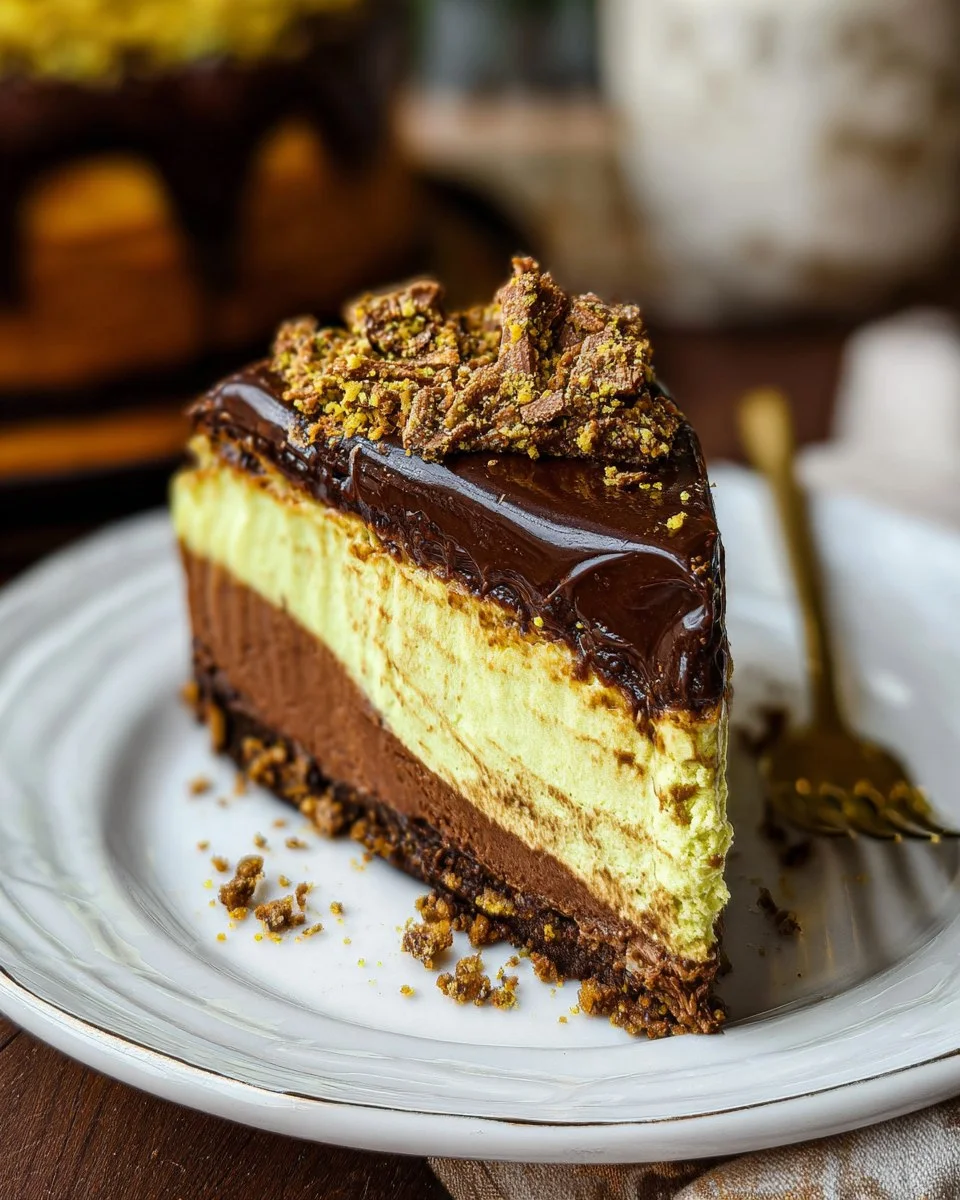 Dubai Chocolate Cheesecake
