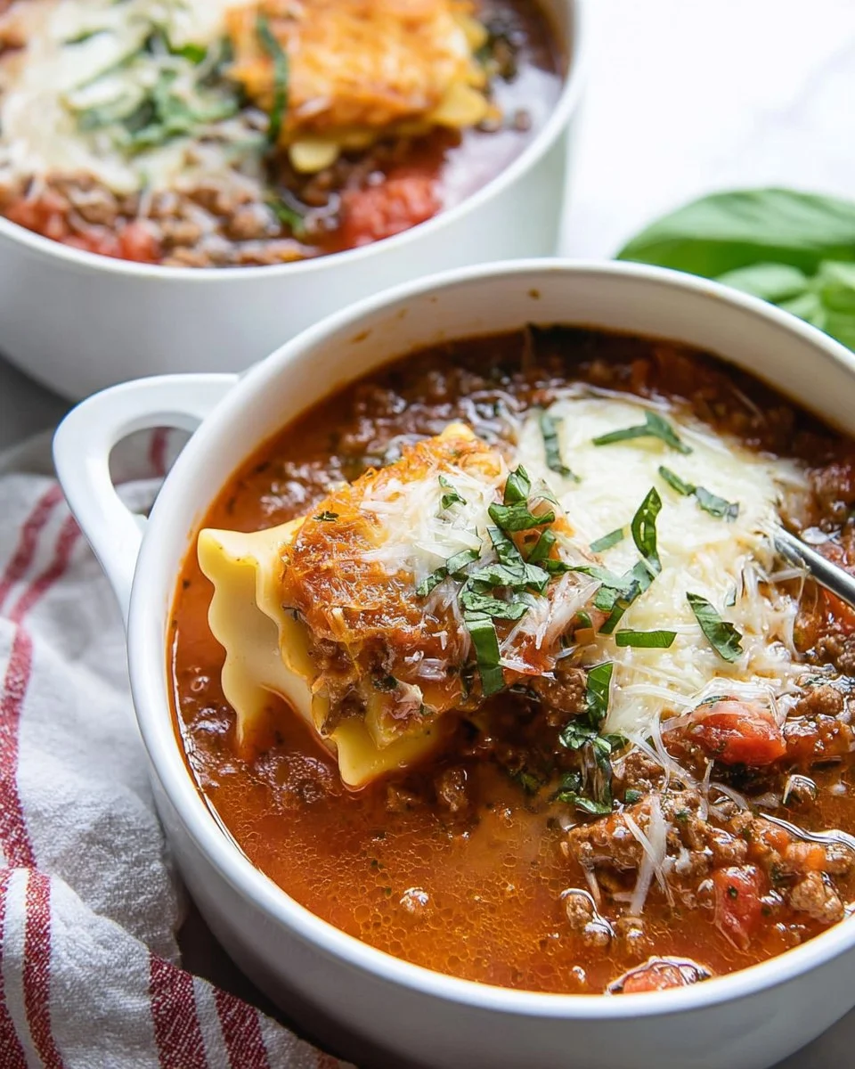 Easy Lasagna Soup