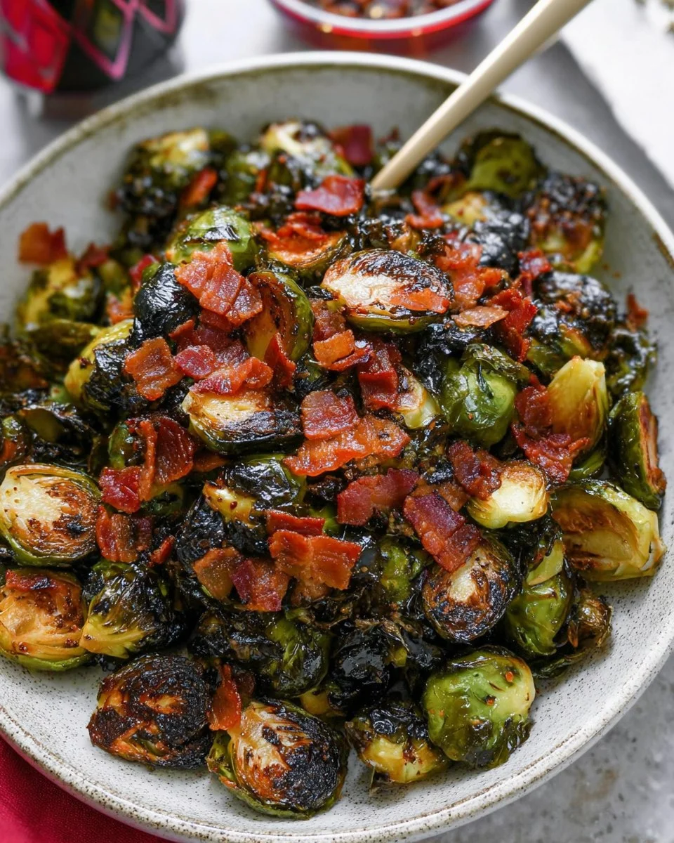 Maple Bacon Brussels Sprouts