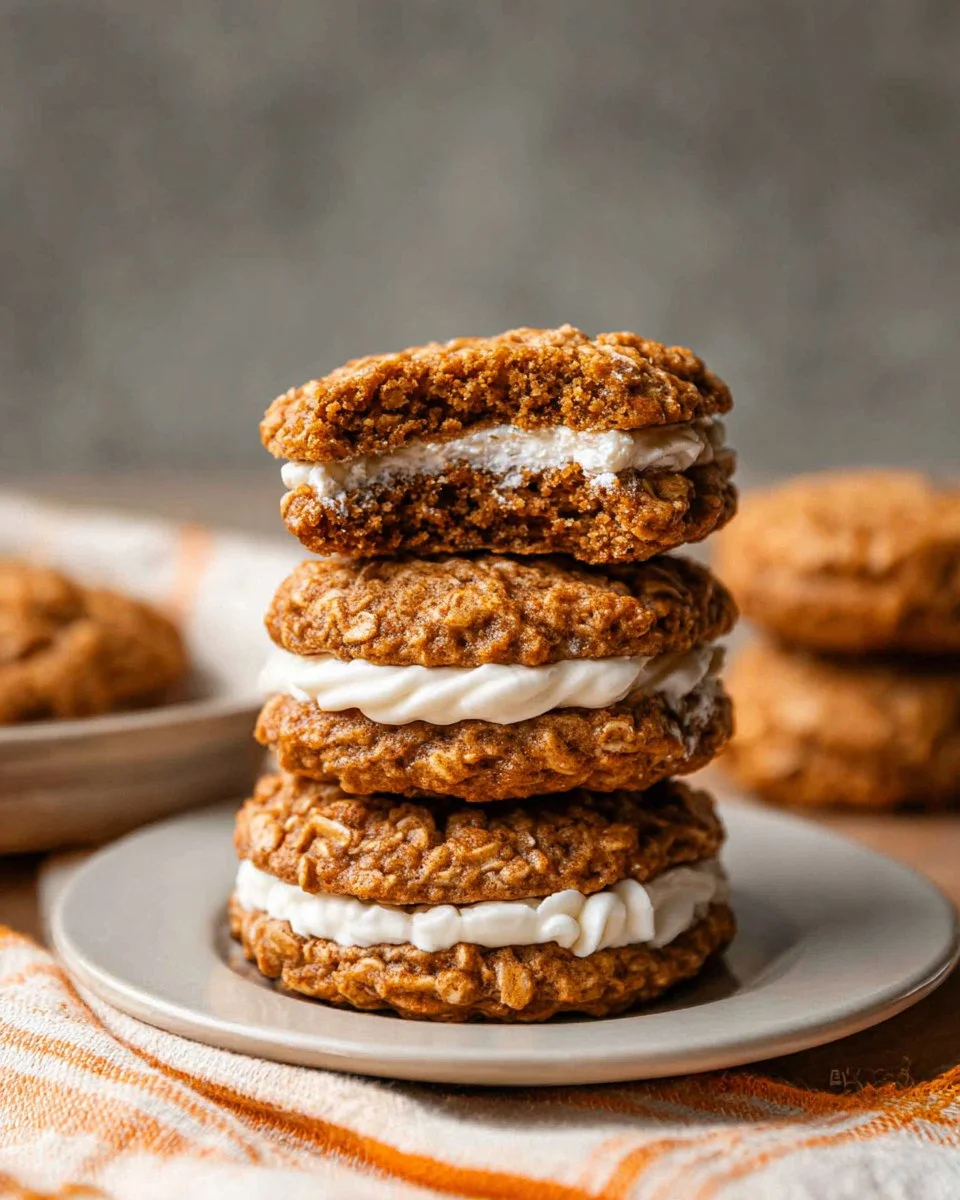 Pumpkin Oatmeal Cream Pies