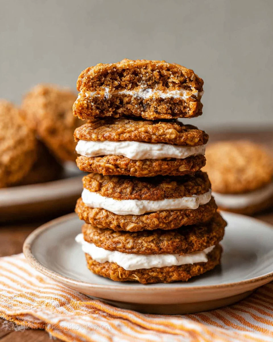 Pumpkin Oatmeal Cream Pies