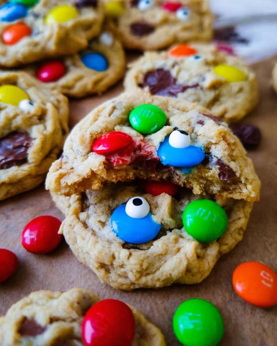 Soft and Chewy Monster Cookies
