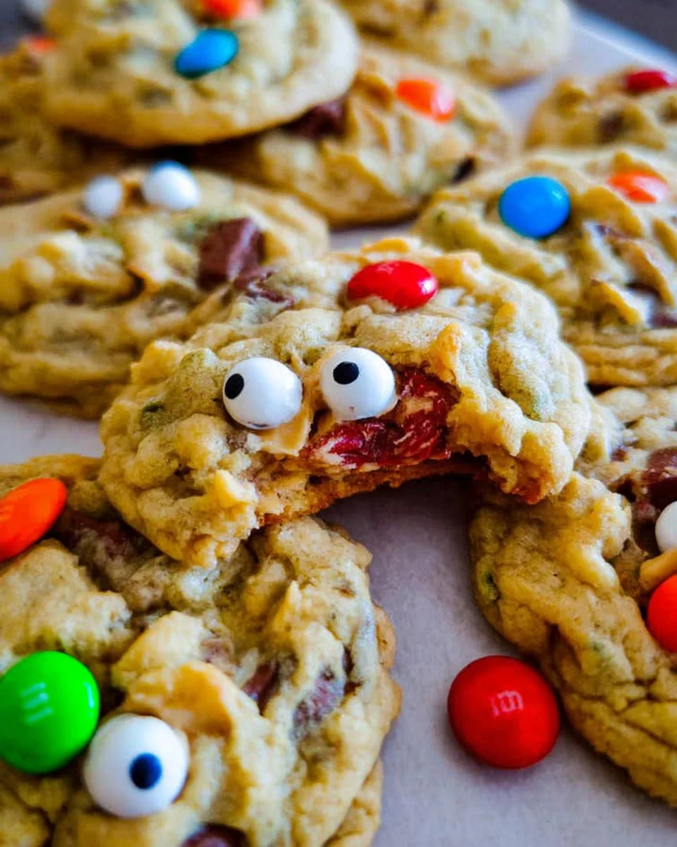 Soft and Chewy Monster Cookies