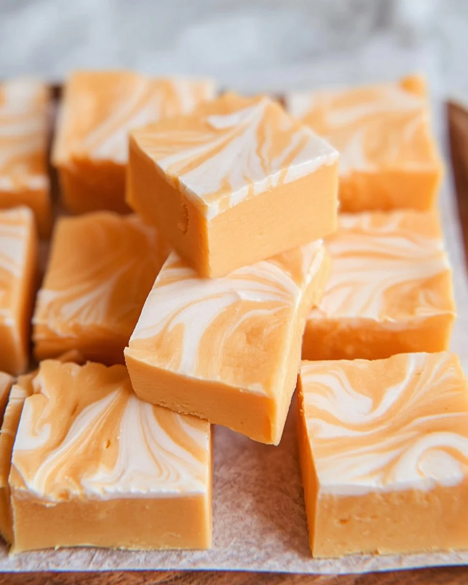 5 Ingredient Creamsicle Fudge