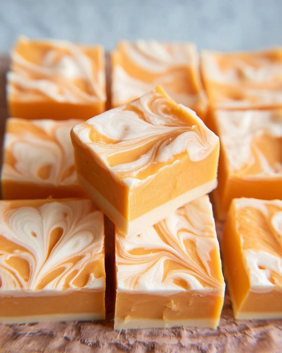 5 Ingredient Creamsicle Fudge