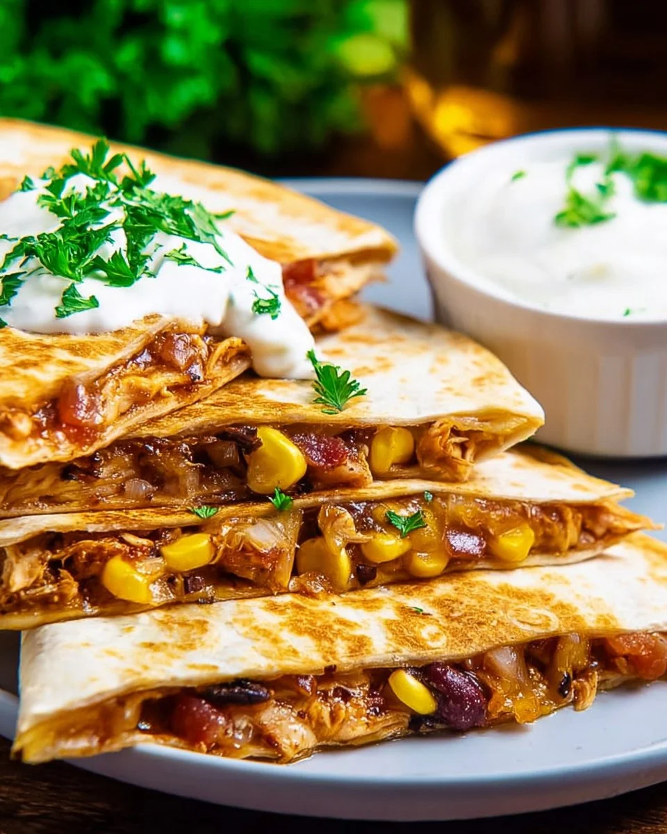 BBQ Chicken Quesadilla