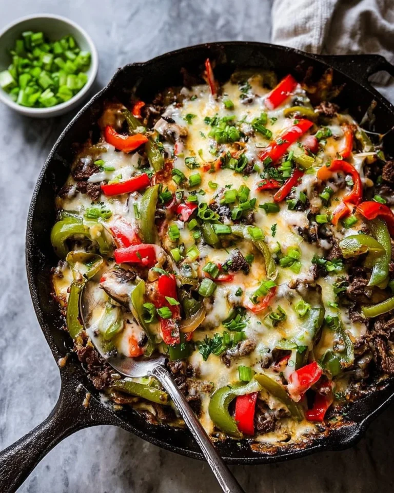 Easy-Cheesesteak-Skillet-Recipe