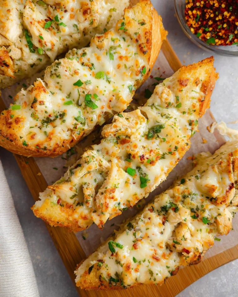 Easy-Chicken-Alfredo-Garlic-Bread-Recipe