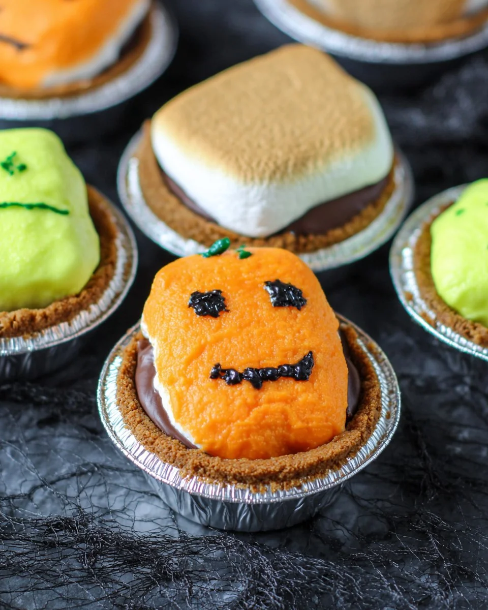 Halloween Mini S’mores Pies