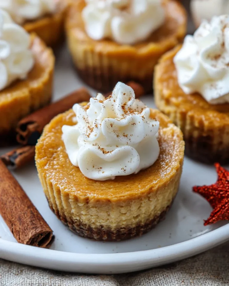 Mini Pumpkin Cheesecakes