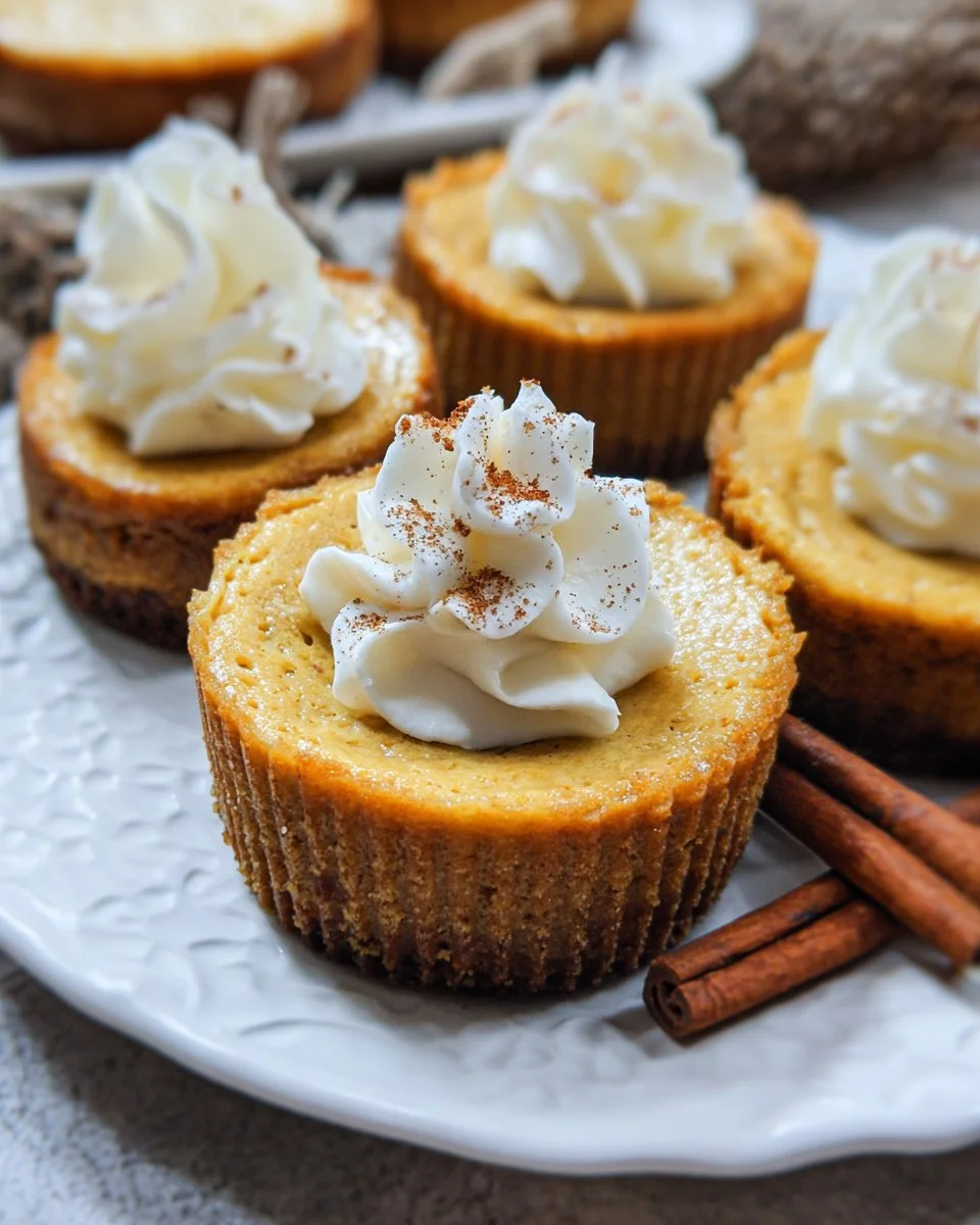 Mini Pumpkin Cheesecakes