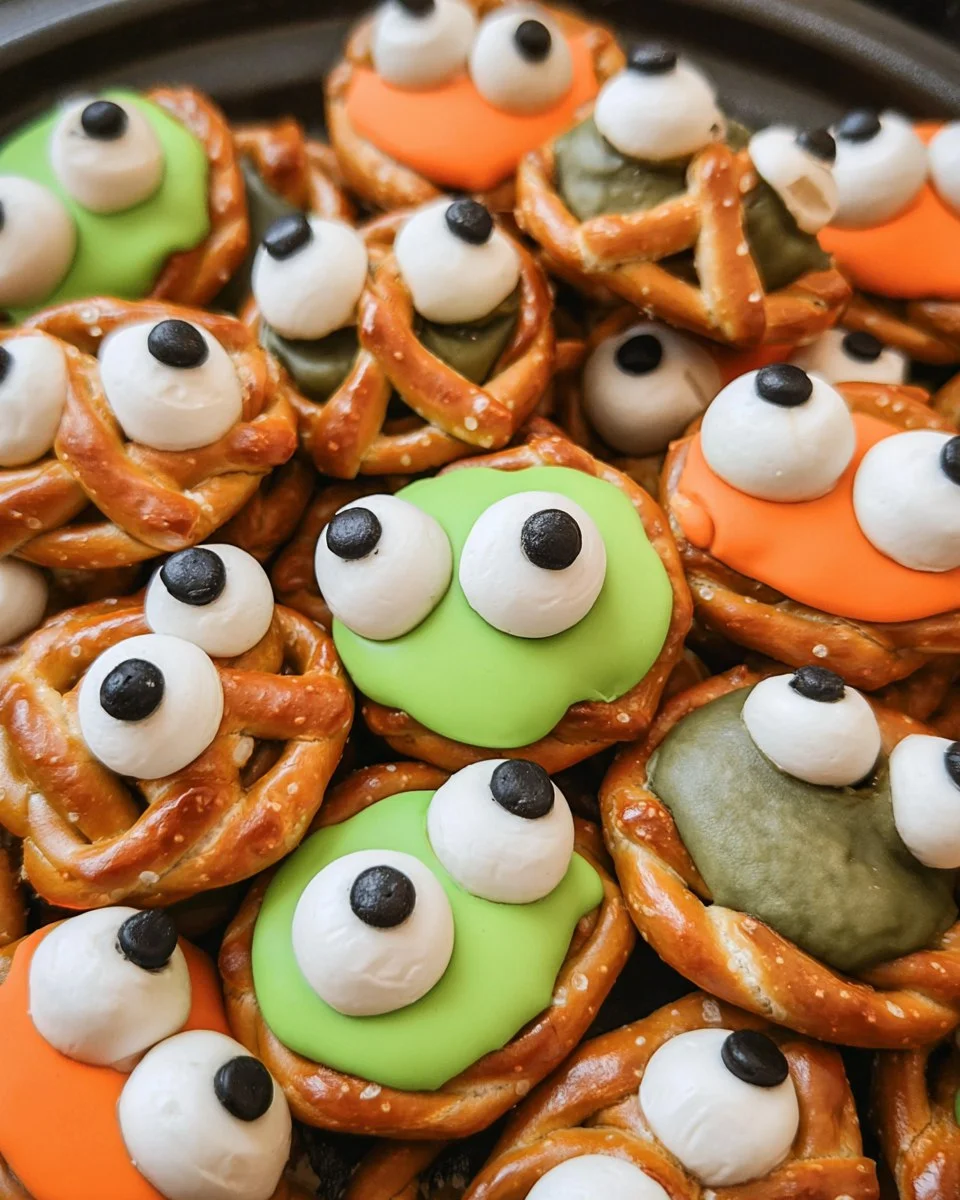 Monster Eye Pretzel Bites