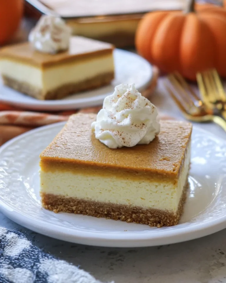 Pumpkin Cheesecake Bars
