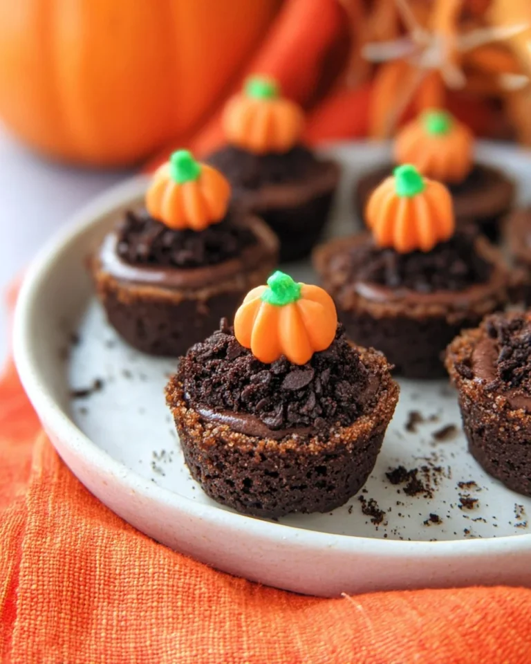 Pumpkin Patch Brownie Bites