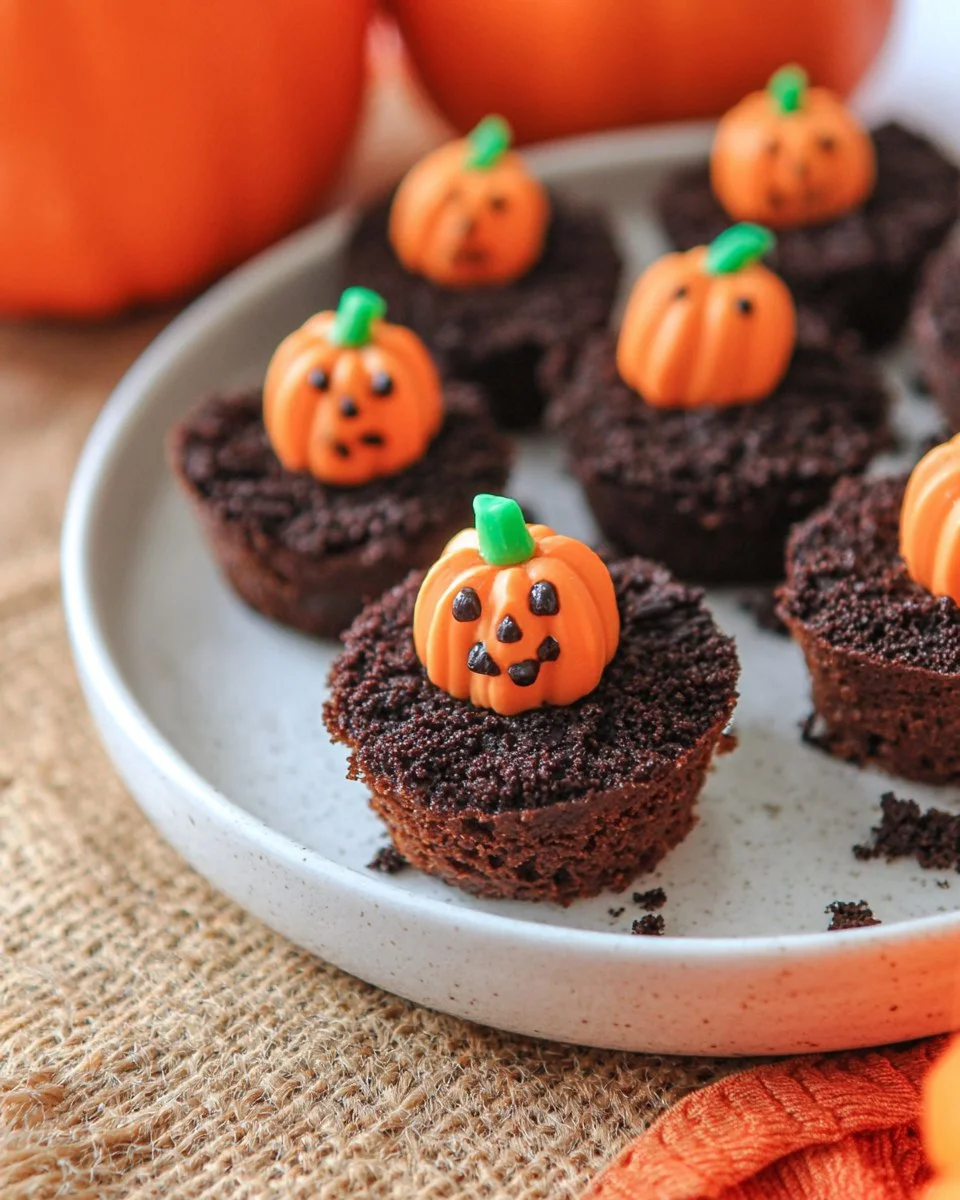 Pumpkin Patch Brownie Bites