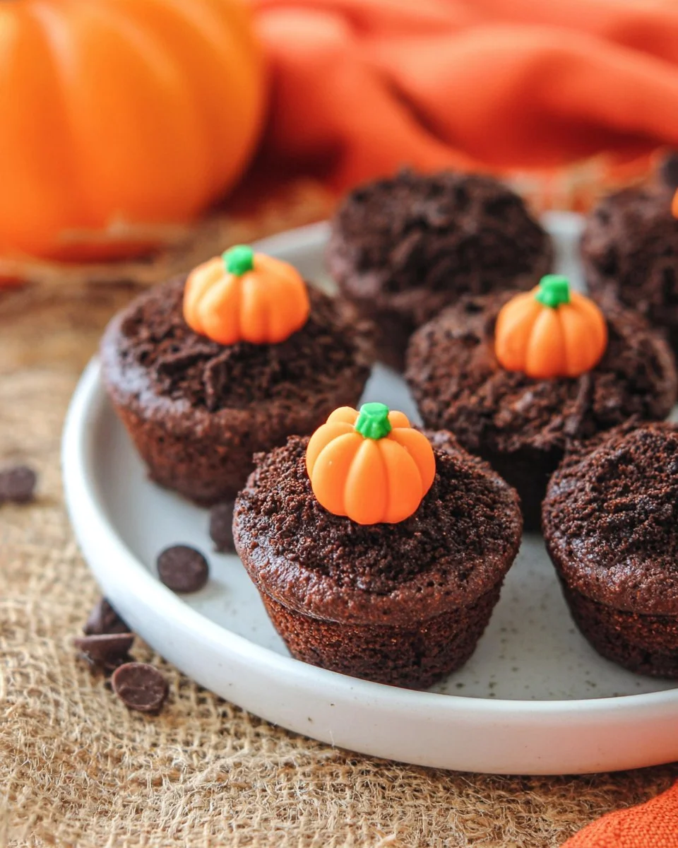 Pumpkin Patch Brownie Bites