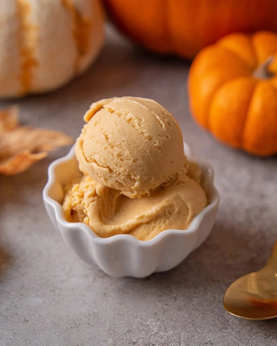 High-Protein Ninja Creami Pumpkin Ice Cream