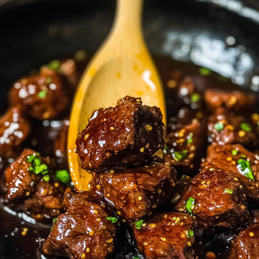 Honey Garlic Steak Bites