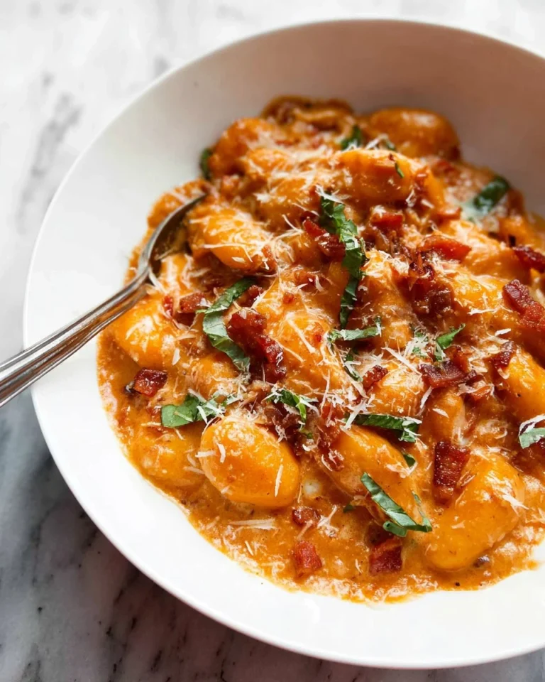 Spicy Tomato Gnocchi with Bacon