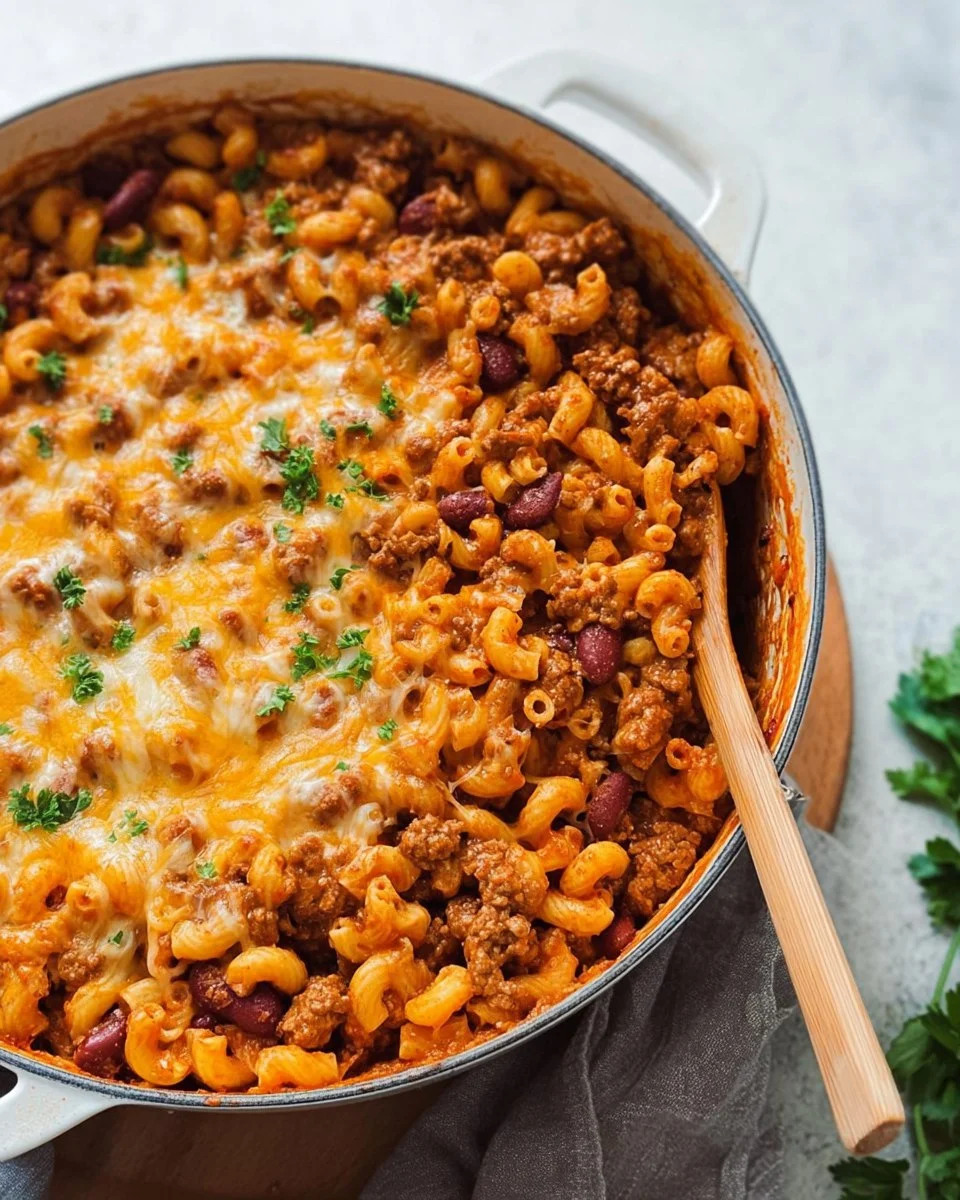 Turkey Chili Mac and Cheese