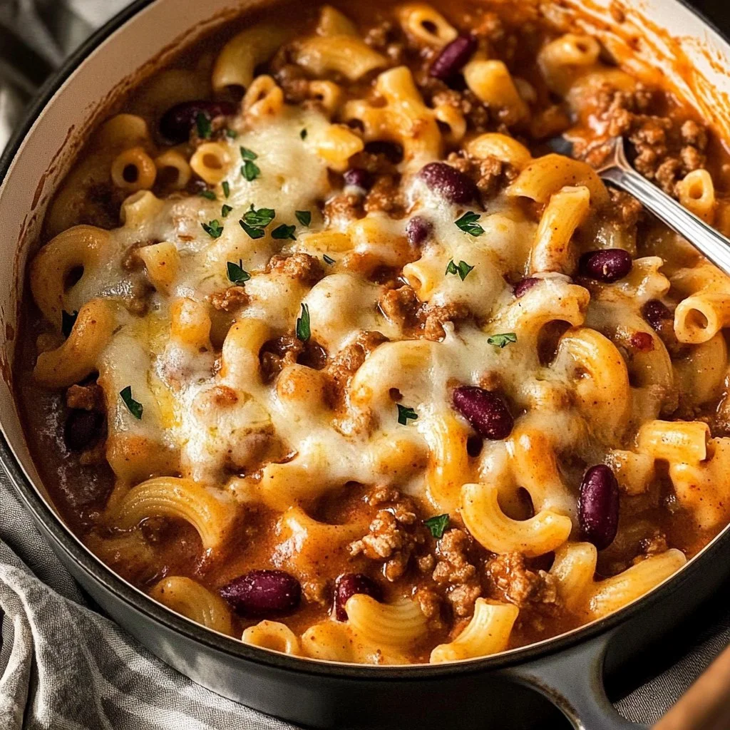 Turkey Chili Mac and Cheese