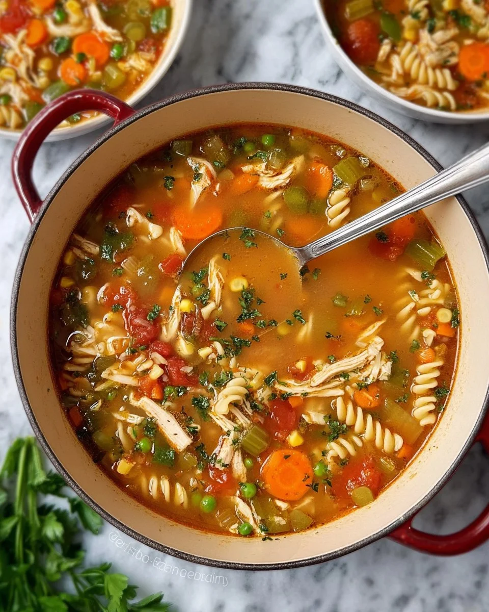 Turkey Vegetable Soup with Pasta