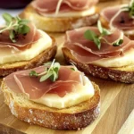 Brie-Crostini-With-Prosciutto