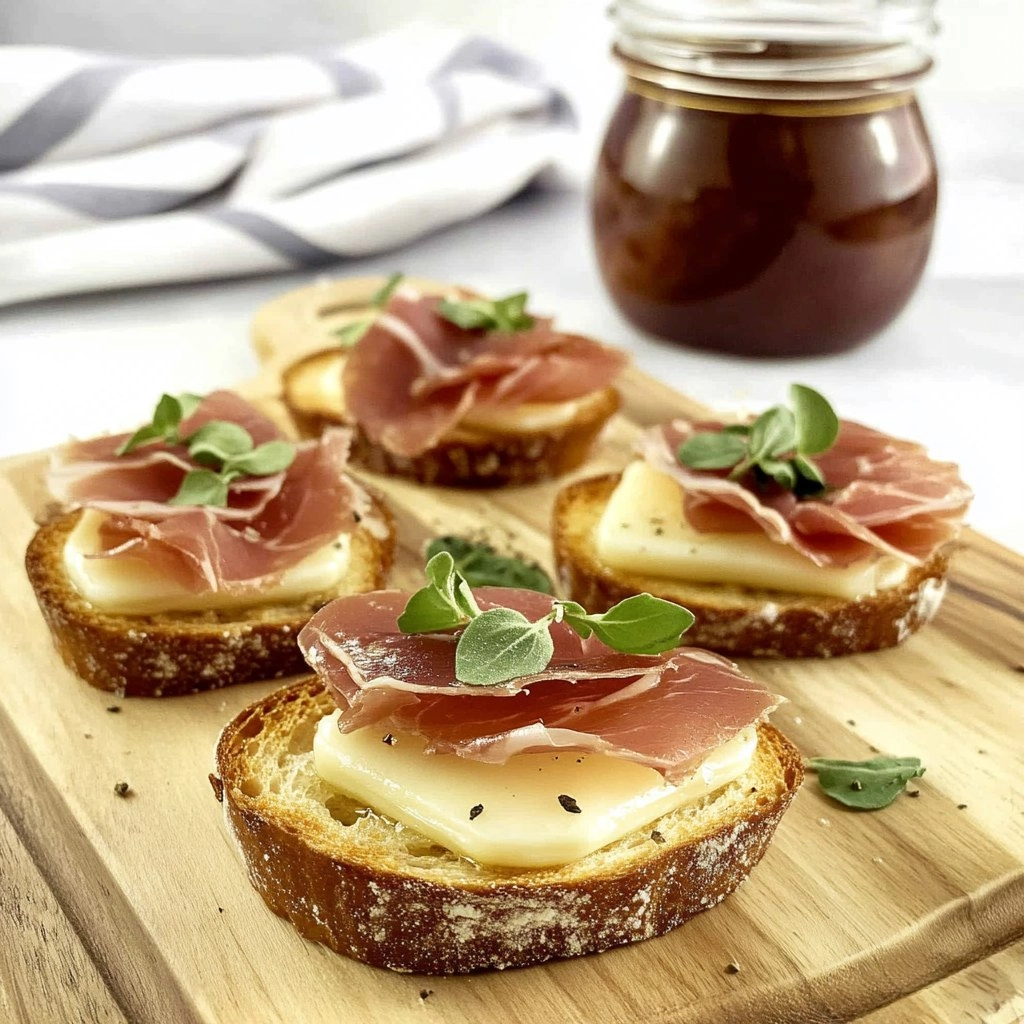 Brie Crostini With Prosciutto
