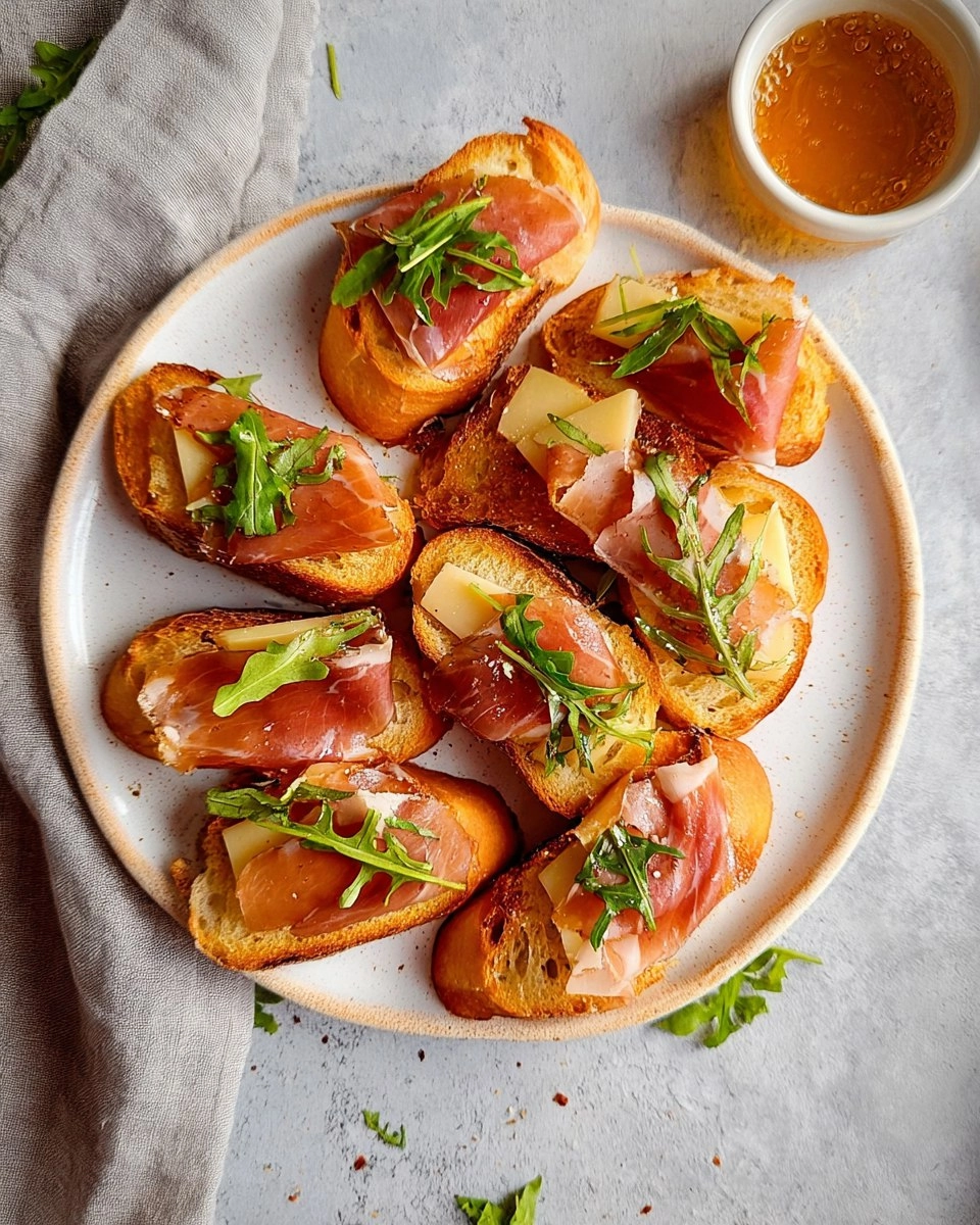 Brie Crostini With Prosciutto