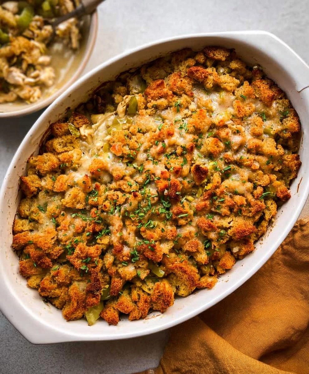 Chicken Stuffing Casserole