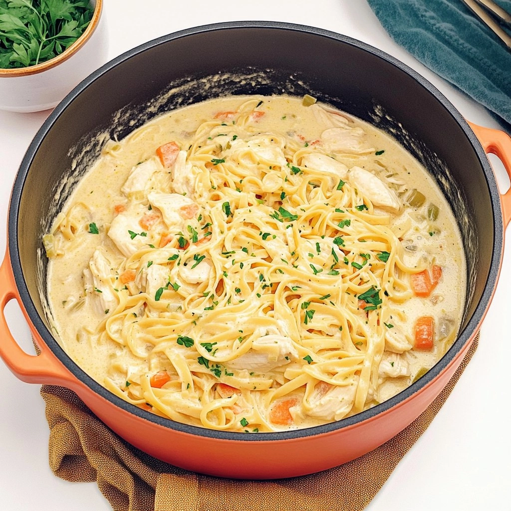 Creamy One-Pot Chicken and Noodles