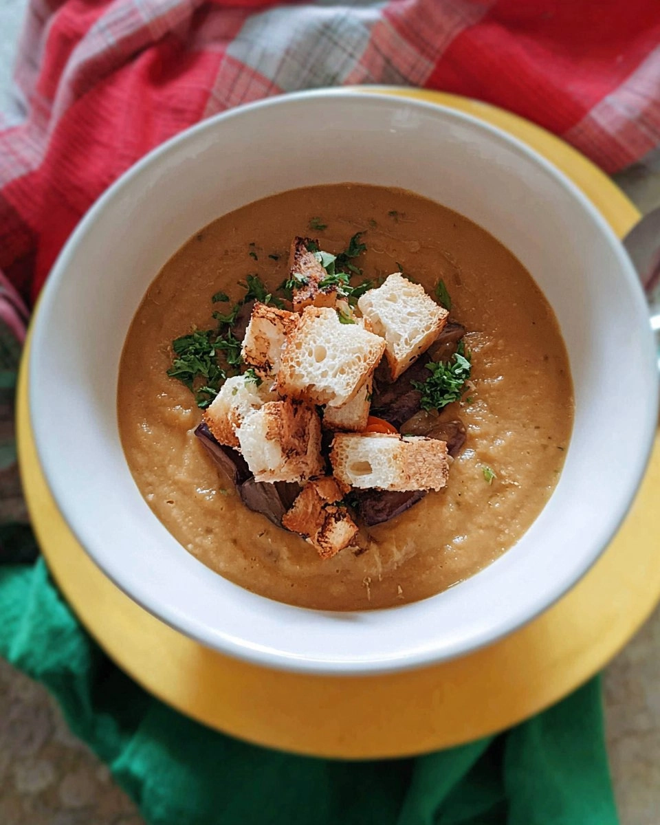 Creamy Roasted Vegetable Soup with Leftover Vegetables
