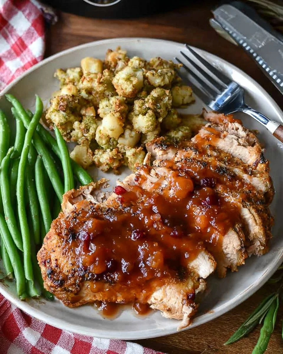 Crockpot Turkey Breast with Cranberry Sauce