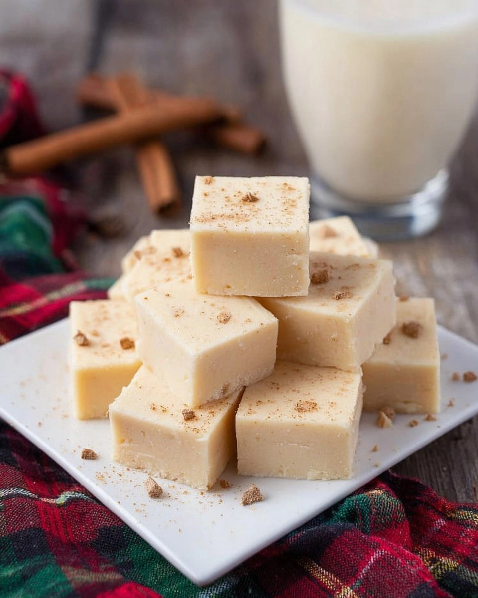 Eggnog Fudge
