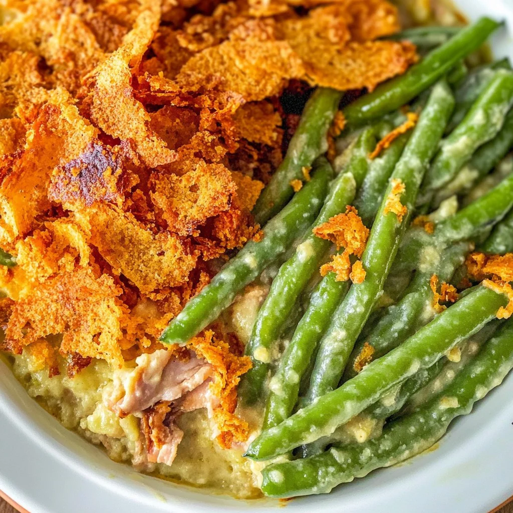 Green Bean Casserole with Fresh Green Beans