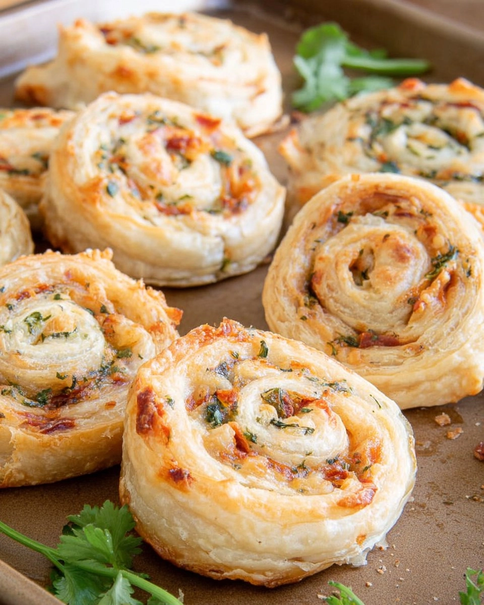 Jalapeño Popper Pinwheels with Puff Pastry
