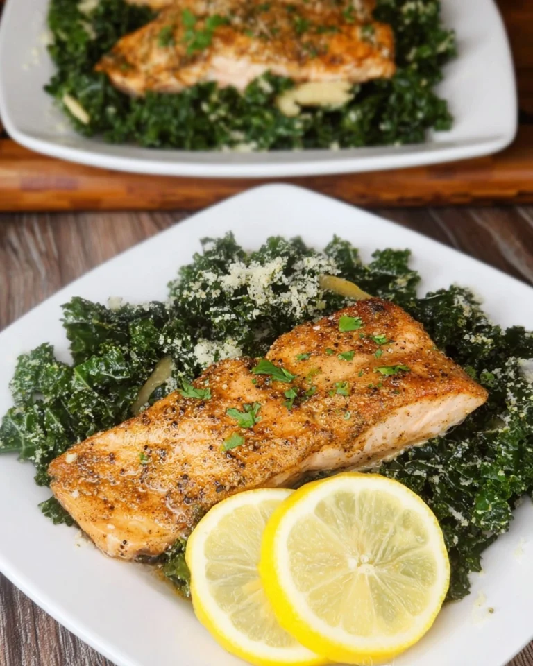 Lemon-Brown-Butter-Salmon-with-Lemon-Parmesan-Kale-Salad-Recipe