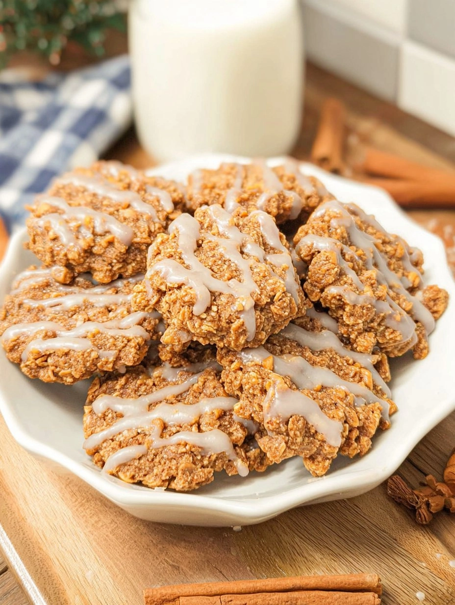 No Bake Gingerbread Cookies