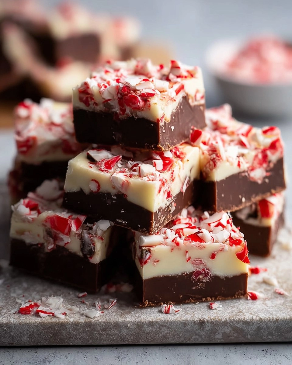 Peppermint Bark Fudge