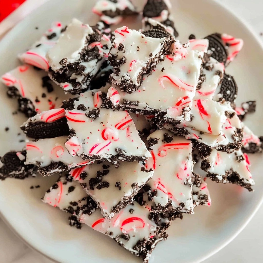 Peppermint Oreo Bark