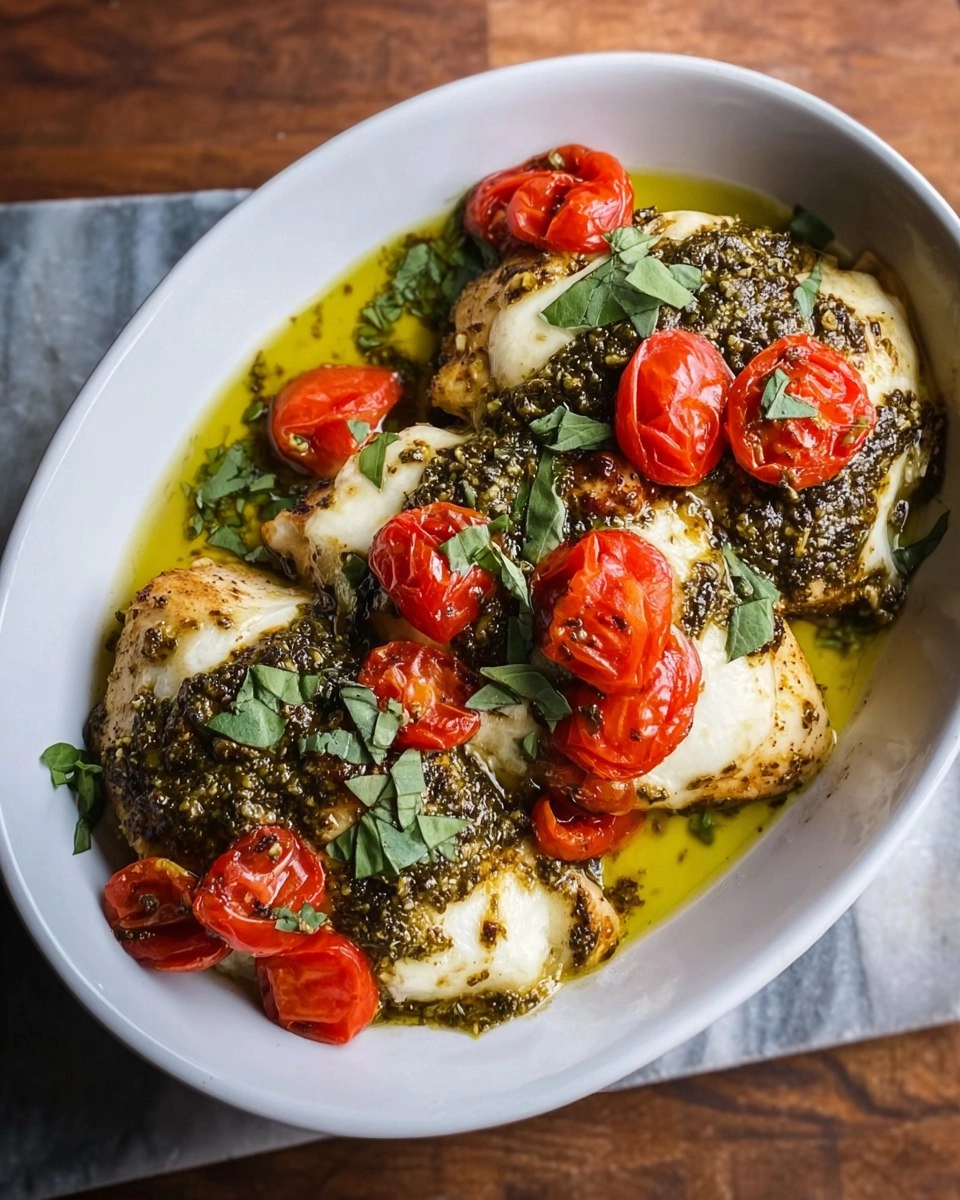 Pesto Mozzarella Chicken