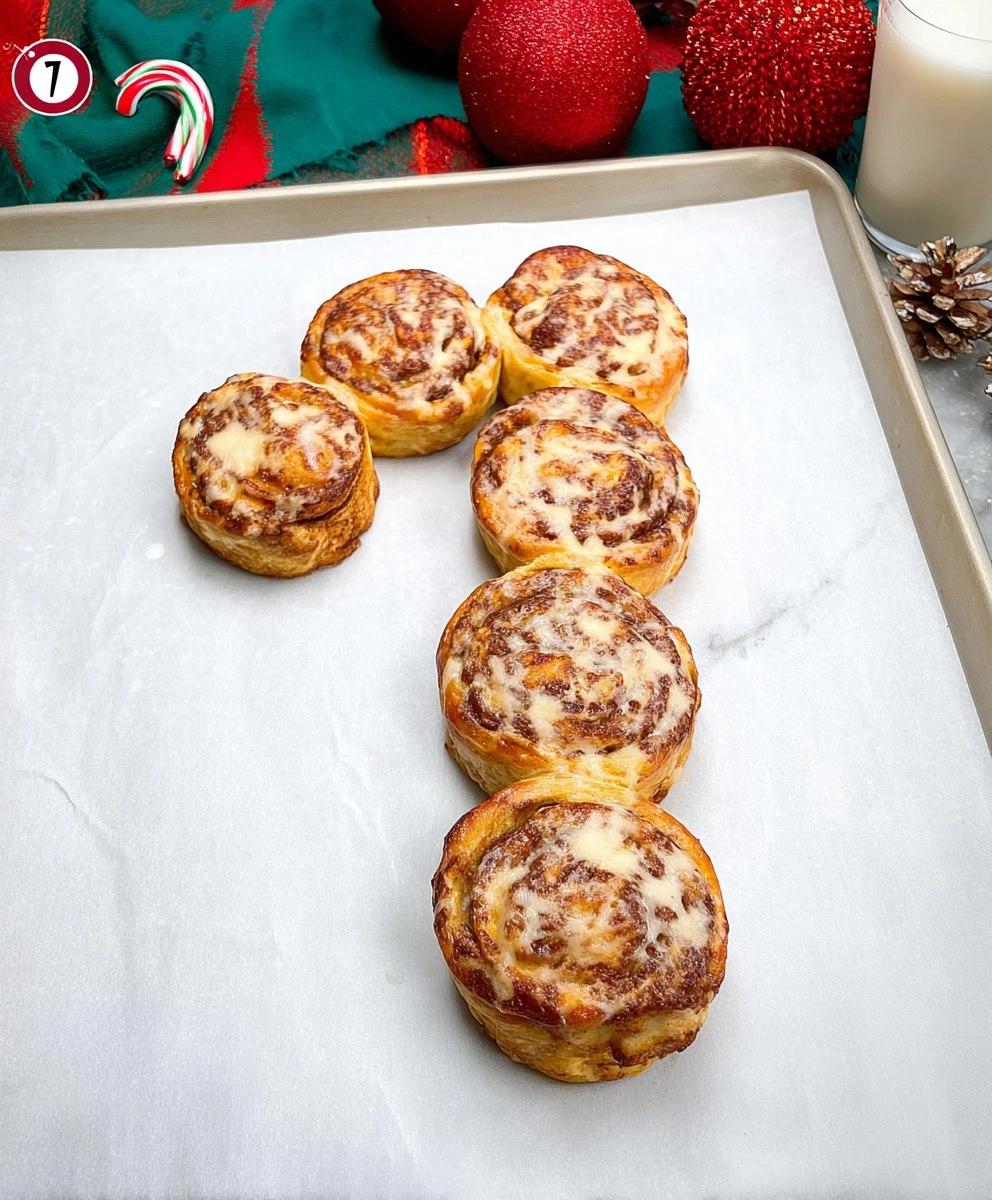 Pillsbury Candy Cane Shaped Cinnamon Rolls