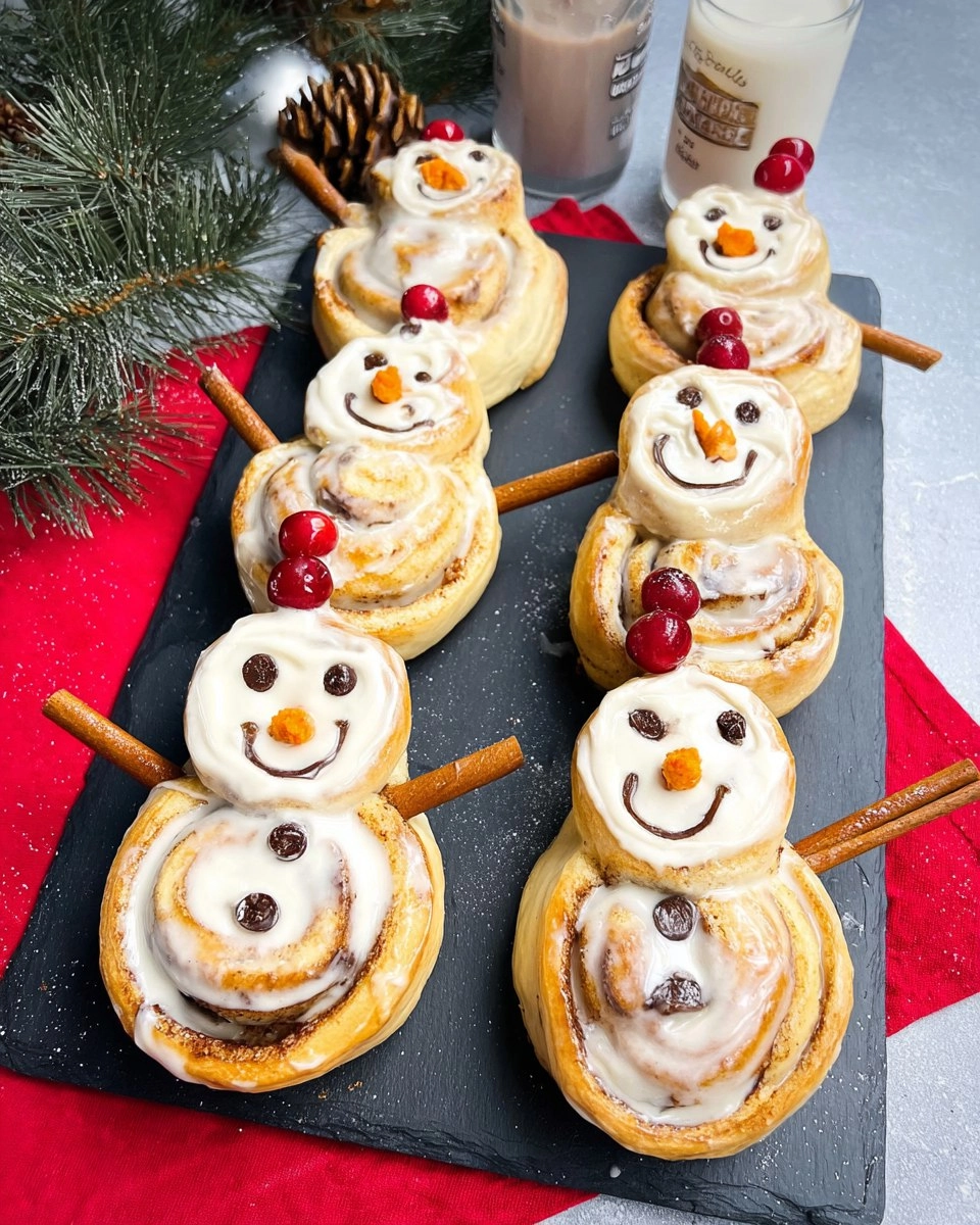 Pillsbury Snowmen Shaped Cinnamon Rolls