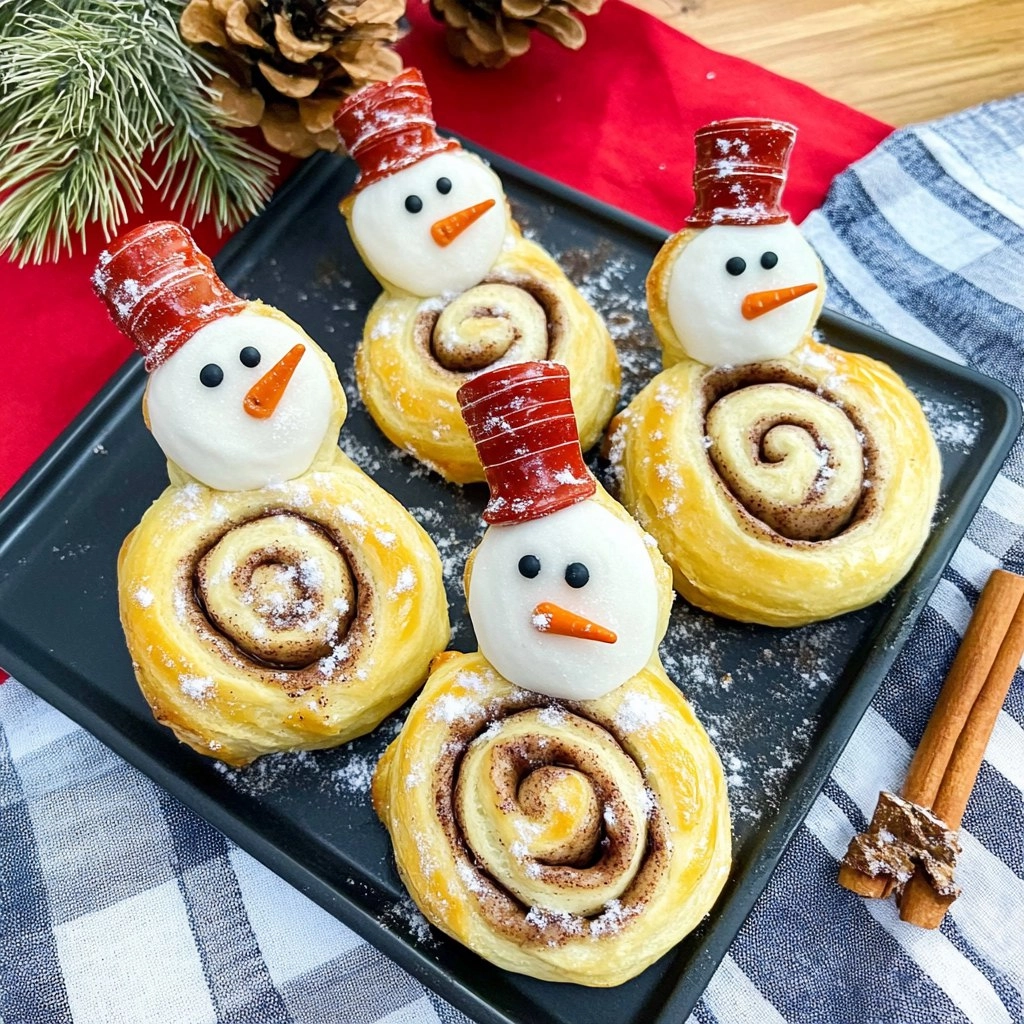 Pillsbury Snowmen Shaped Cinnamon Rolls