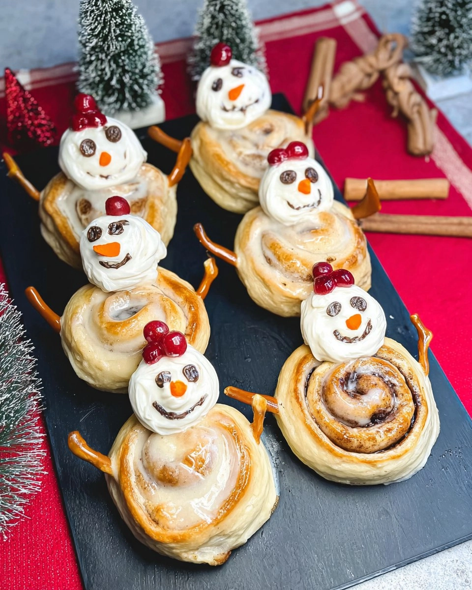 Pillsbury Snowmen Shaped Cinnamon Rolls