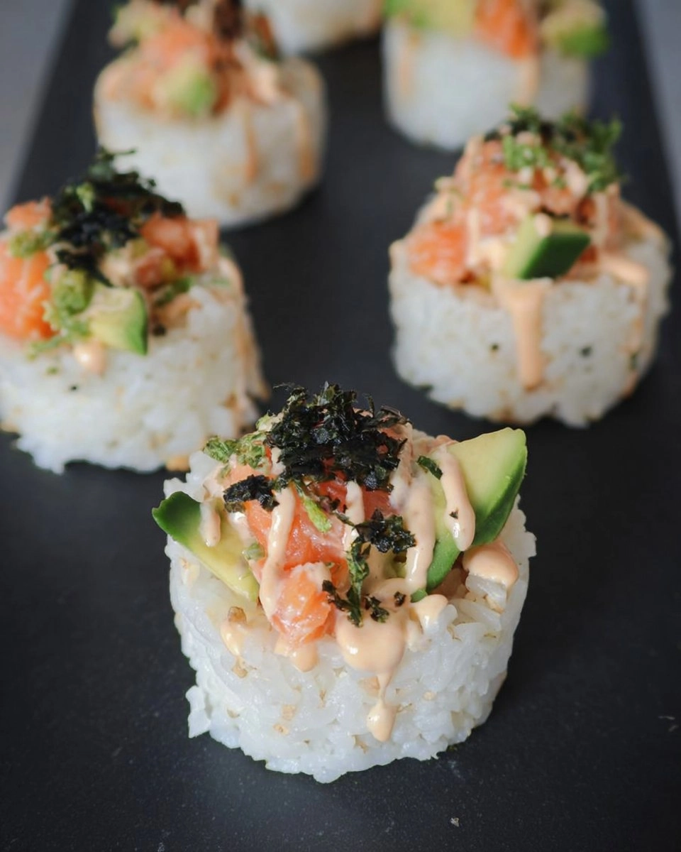 Salmon Sushi Cups