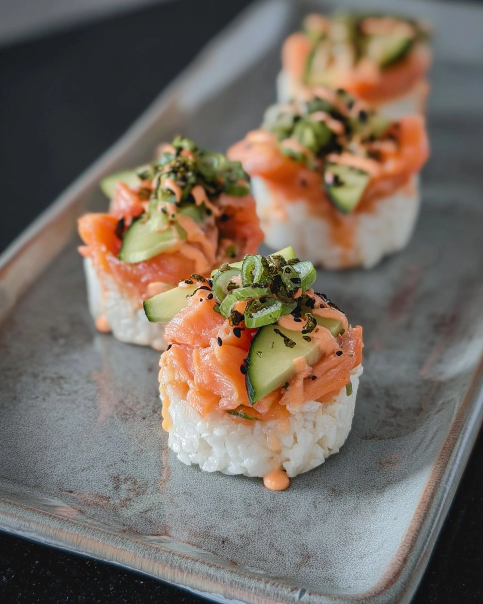 Salmon Sushi Cups